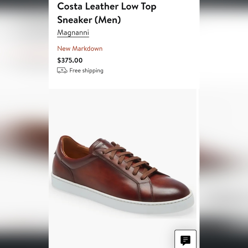 New Maganni Costa leather low top sneakers